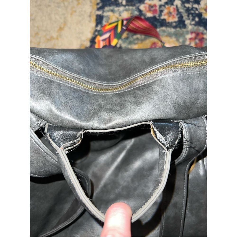 Fashion Mini Backpack Purse Gray - Picture 3 of 3
